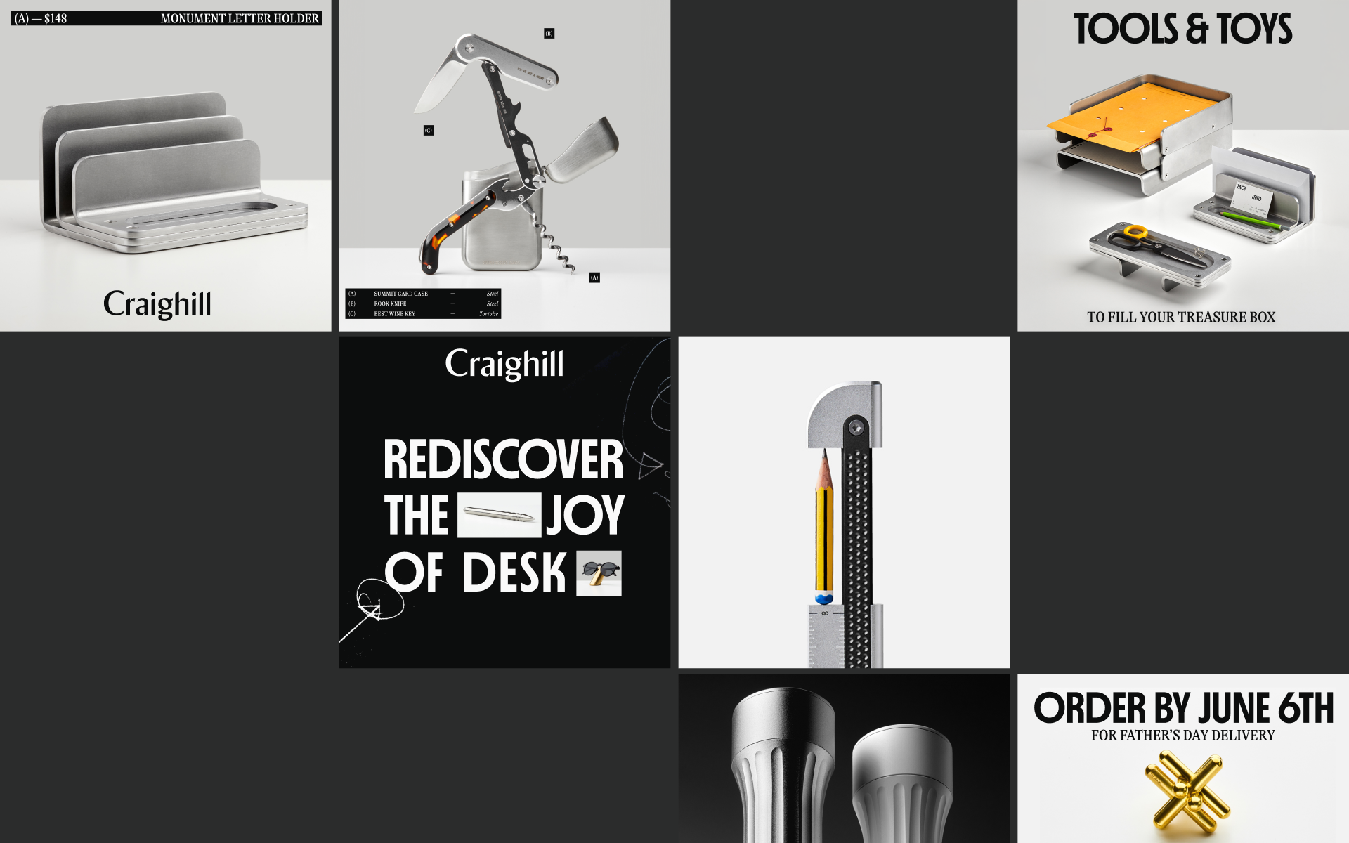 Anders brand wordmark in white placed on top of an image of a modern interior design.