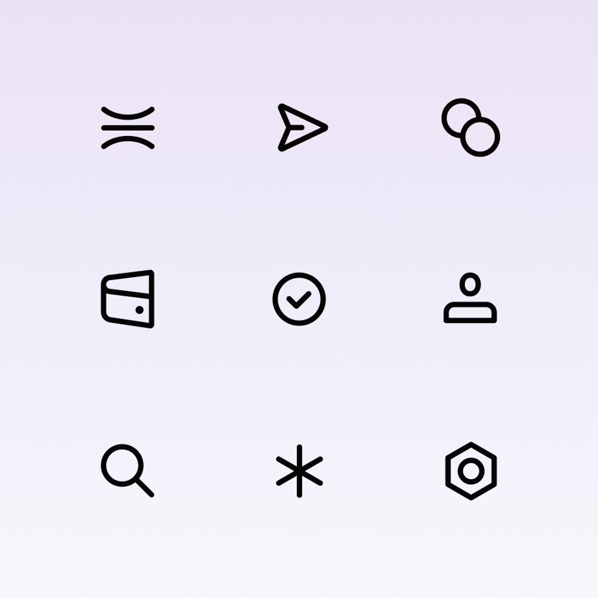 Graphic depicting a hexagonal cropped photo of an interior room design with grid lines along its borders.