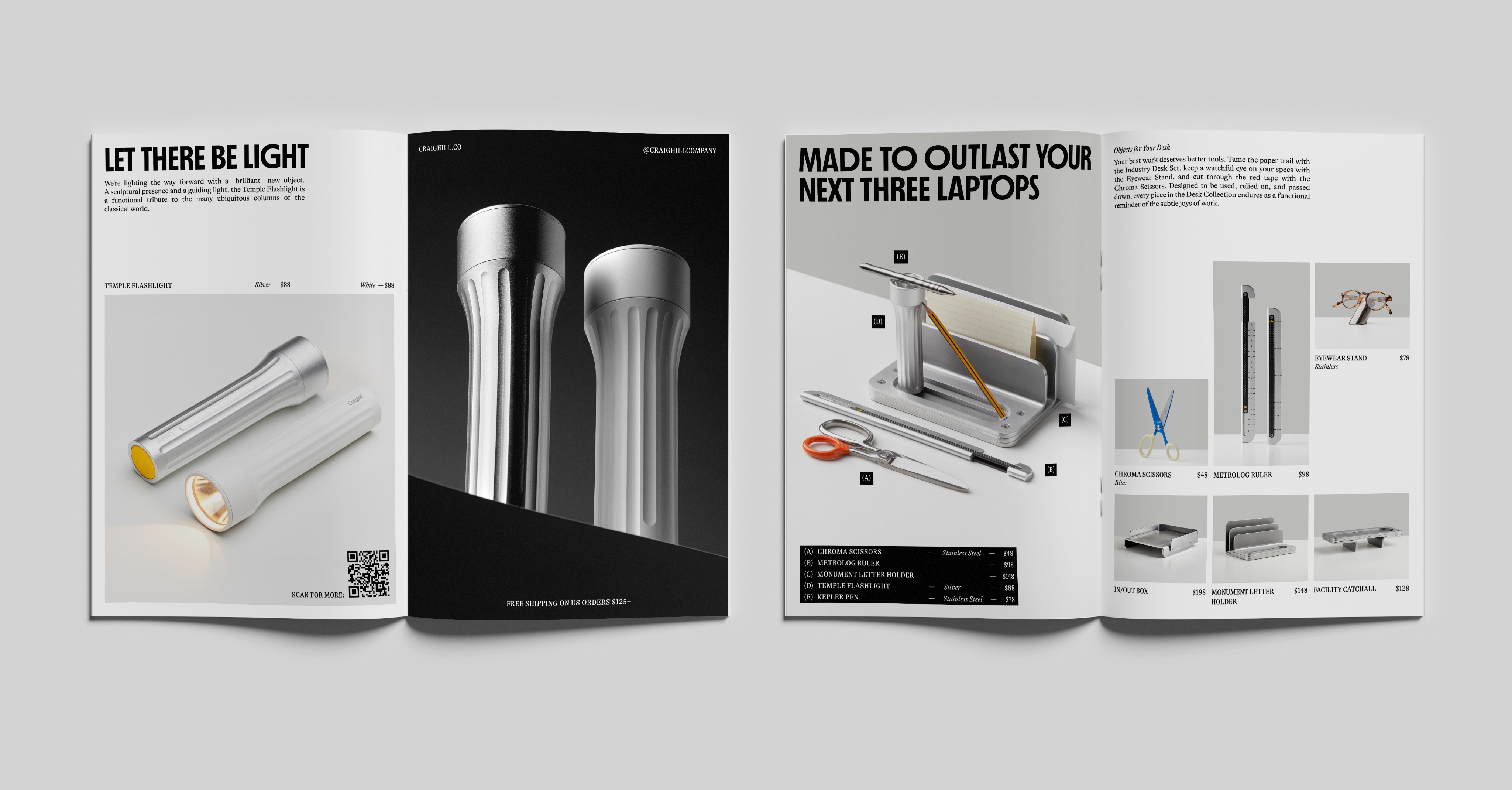 Anders brand wordmark in white placed on top of an image of a modern interior design.